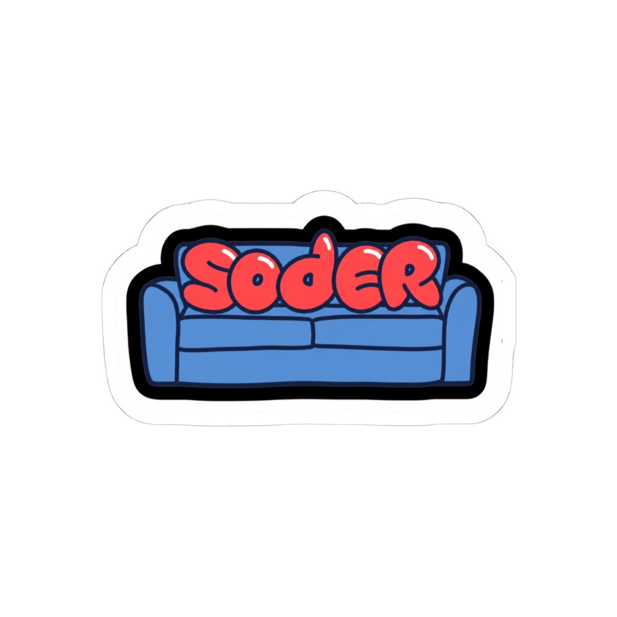 Soder Podcast - Dan Soder Color Pocket Logo Sticker - alternate angle 1, merchandise